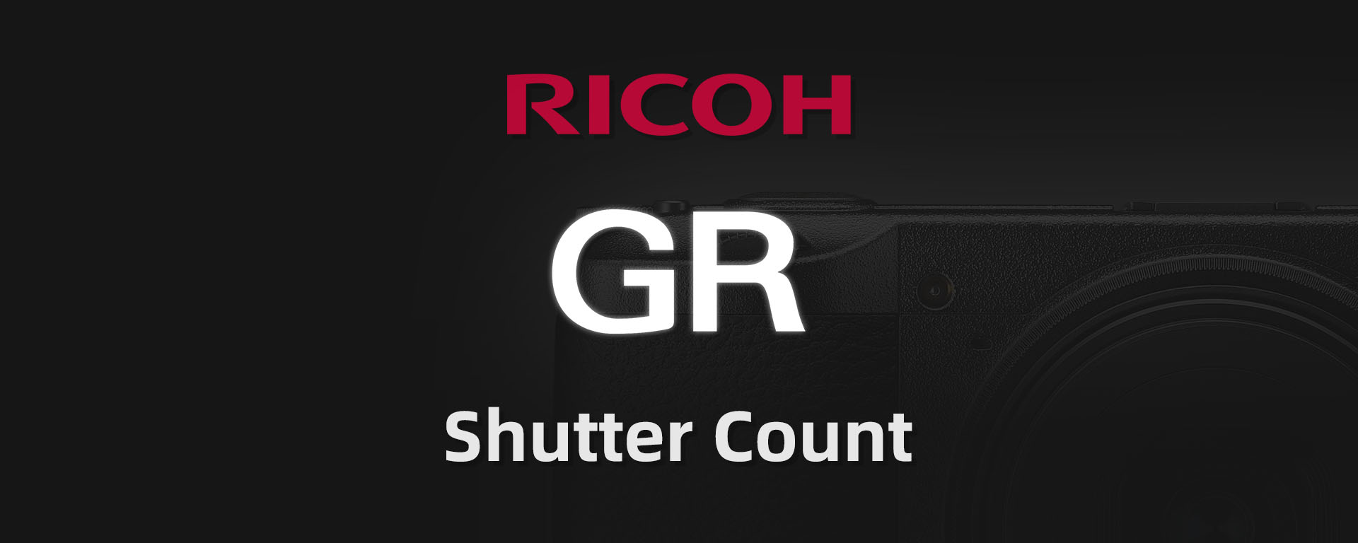 How to check Ricoh camera shutter count?