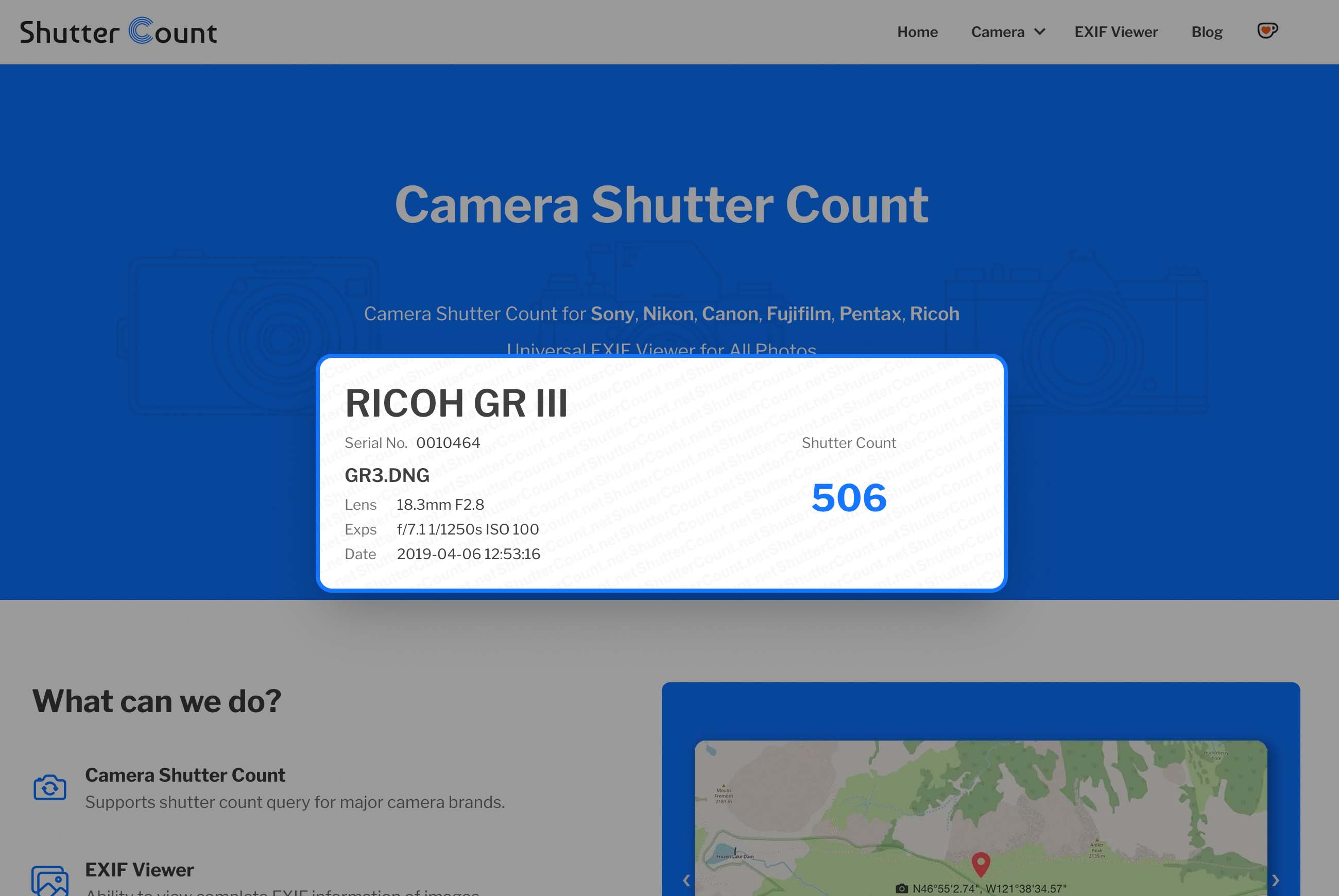 Ricoh GR III Shutter Count Report